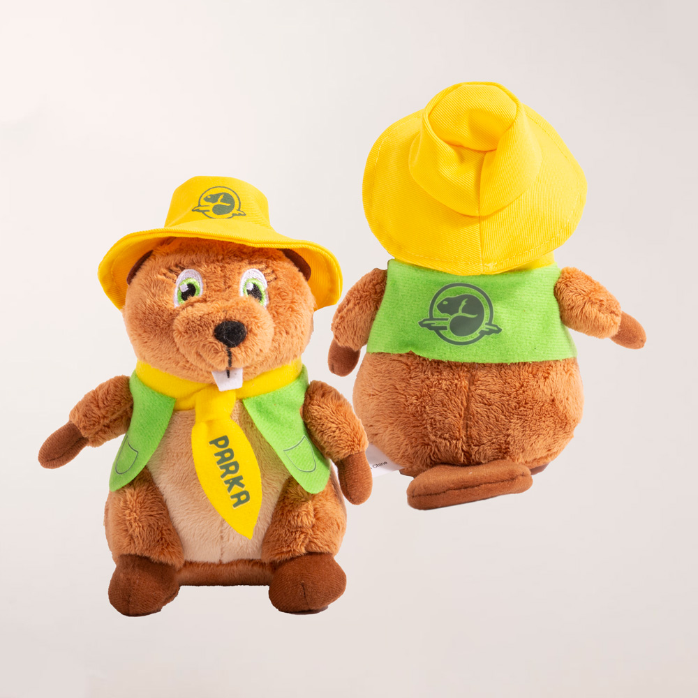 La peluche de Parka de face et de dos