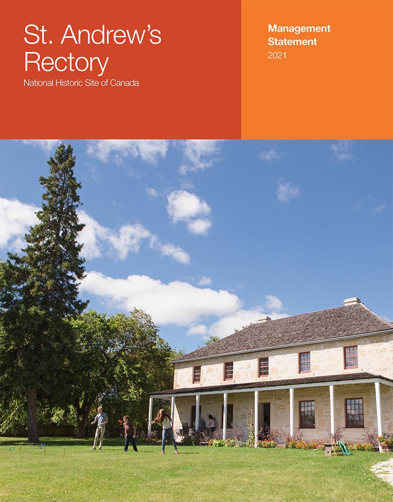 cover page of the St Andrew's Rectory Management Statement, 2021